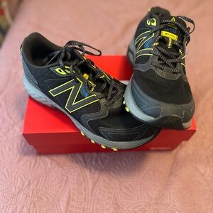 New Balance Black and Yellow Athletic Shoes
